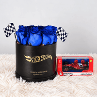 Box clasico 12 rosas azules - F1