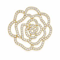 Broche Rosa Eterna de acero enchapado