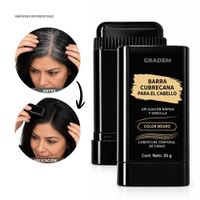 Barra Cubrecana con Peine Aplicador 20 g - Color Negro