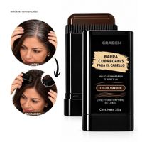 Barra Cubrecana con Peine Aplicador 20 g - Color Marrón