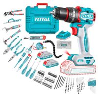 Taladro percutor 66nm 2 baterias + 166pcs Total + Extensión THKTHP41667-TFBLI20011-26095