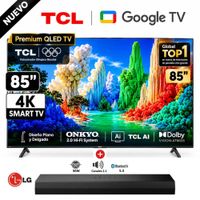 Televisor TCL QLED 85 UHD 4K Google TV 85A400 - Soundbar  LG