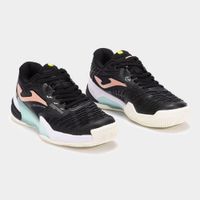 Zapatillas Tenis Roland Lady 2501 C Negro Rosa Celeste