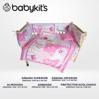 Set de Cuna 5 Piezas Rosado