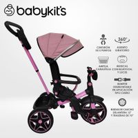 Triciclo Explorer Giro 360 LX - 5en1 Rosado