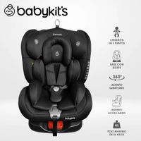 Silla de Auto Baby Kits Cruiser 360° ISOFIX 0–36 kg Negra