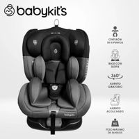 Silla de Auto Baby Kits Cruiser 360° ISOFIX 0–36 kg Gris