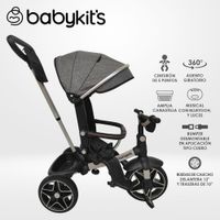 Triciclo Explorer Giro 360  LX - 5en1 Gris