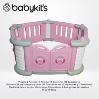 Corral Pentagono para bebés y niños Rosado