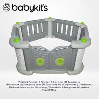 Corral Pentagono para bebés y niños Gris