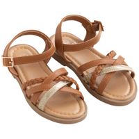 Sandalias Cuero Sintético Trenzado Niña EUREKA
