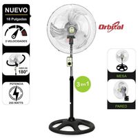 Ventilador Bossko Bk-8220vo  Orbital 3 E 1 250W
