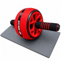 Rueda Abdominales Abs Wheel Antideslizante No Ruidos Rojo