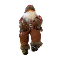 Papa Noel con Movimiento Decorativo Sentado De 40Cm Fn500 Floripastore