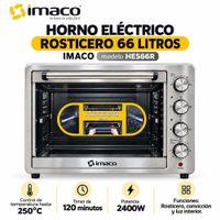 Horno electrico rosticero 66 litros HES66R Imaco
