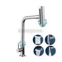 Caño para Cocina Cromado con Pico Giratorio 360 grados al Mueble Apache