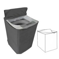 Funda Impermeable Delgada Para Lavadora 16-22Kg Gris