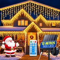 Luces De Navidad Cascada 500 Led 12 Metros