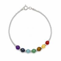Pulsera 7 Chakras de plata 925