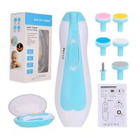 Corta Uñas Pulidor Electrico Bebe Manicure Pedicure Verde