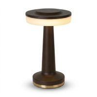 Lámpara De Mesa Ariel 5W 3 Tonos de Luz  Dimable Negro Innálambrico Cemlighting