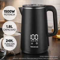 HERVIDOR ELÉCTRICO TAURUS 1.8 LITROS DIGITAL NEGRO PE9580790A