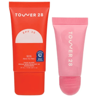 Duo Mini Protect SOS FaceGuard SPF 30 LipSoftie Watermelon Kiwi Tower 28 Beauty