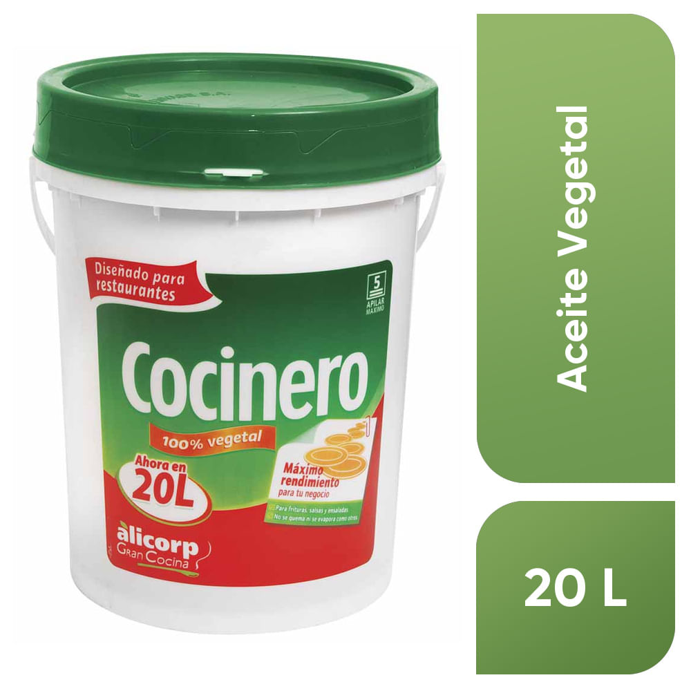 Aceite Vegetal COCINERO Balde 20L