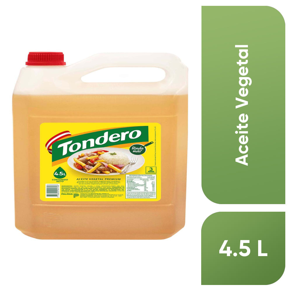 Aceite Premium TONDERO Galonera 4.5L