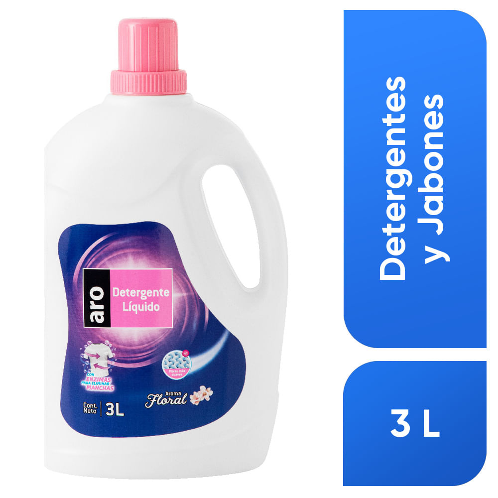 Detergente en Líquido ARO Floral Botella 3L