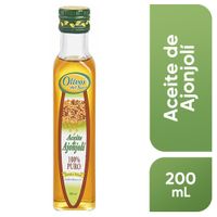 Aceite de Ajonjolí OLIVOS DEL SUR Tostado 100% Puro Botella 200ml