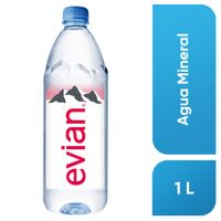 Agua Mineral EVIAN Sin Gas Botella 1L