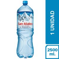 Agua Mineral SAN MATEO Sin Gas Botella 2.5L