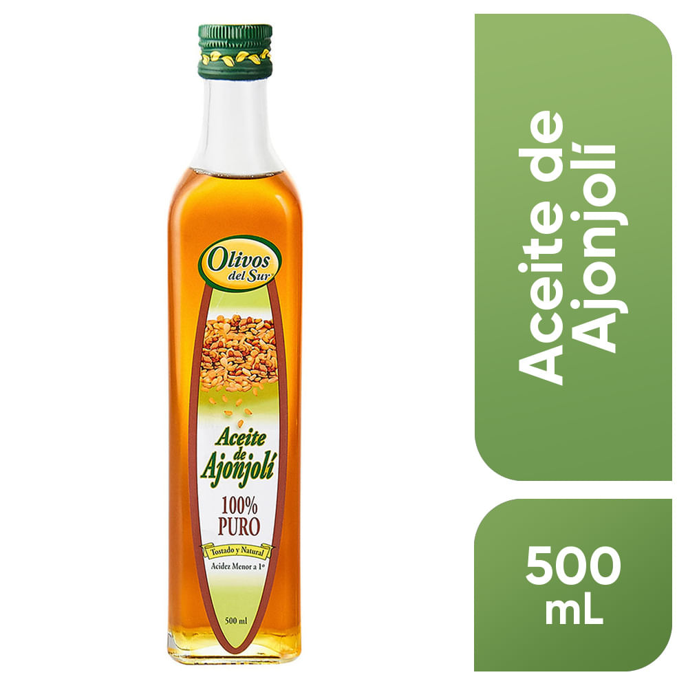 Aceite de Ajonjolí OLIVOS DEL SUR Botella 500ml
