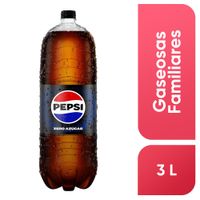 Gaseosa PEPSI Black Botella 3L