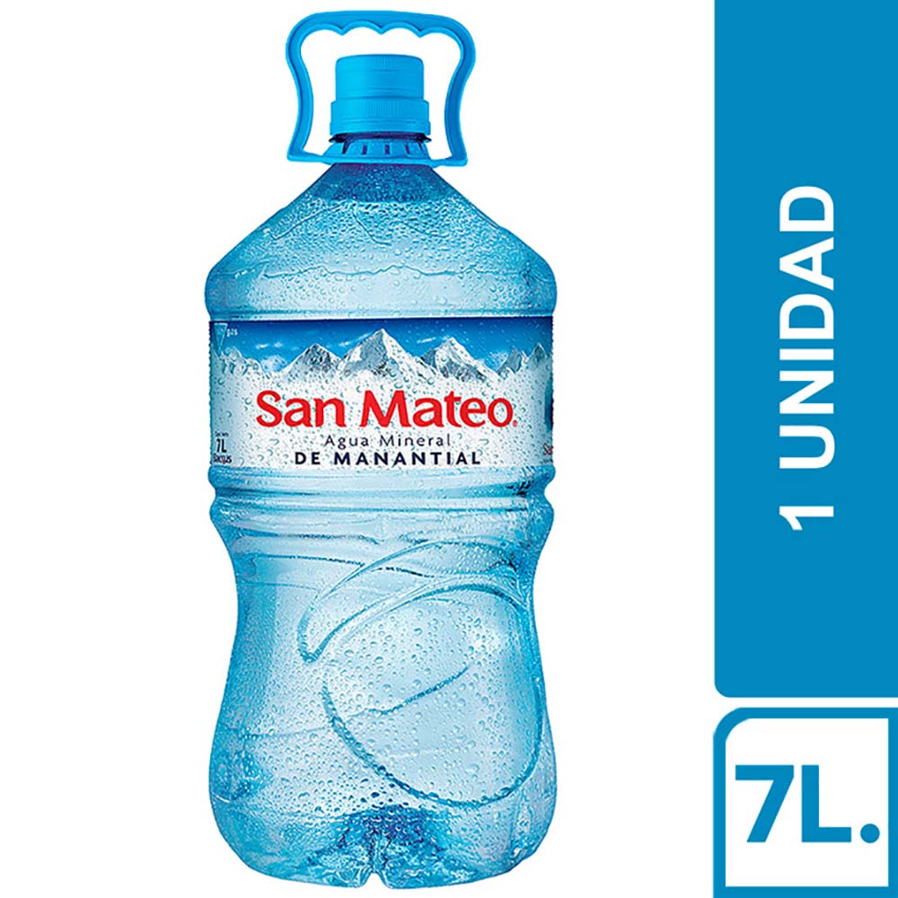 Agua Mineral SAN MATEO Sin Gas Bidón 7L