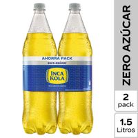 Gaseosa INCA KOLA sin Azúcar Botella 1.5L Paquete 2un