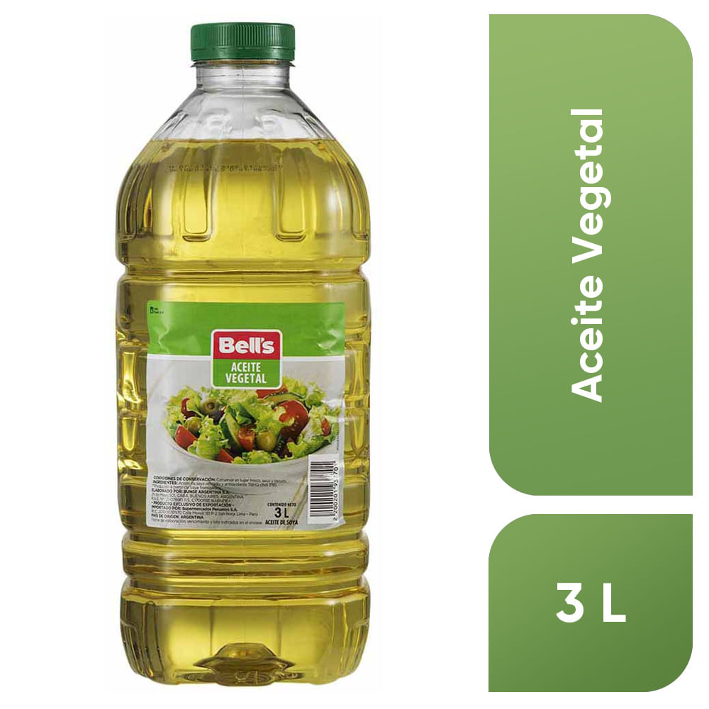 Aceite Vegetal BELL'S Botella 3L