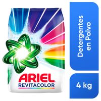 Detergente en Polvo ARIEL Revitacolor para Ropa de Color Bolsa 4kg