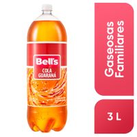 Gaseosa BELL'S Cola Guaraná Botella 3L