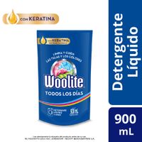 Detergente Líquido WOOLITE Protección y Cuidado Doypack 900ml