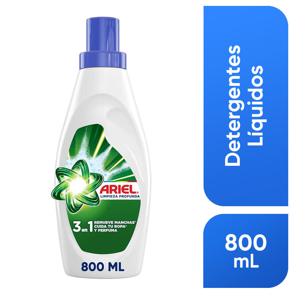 Detergente Líquido ARIEL Limpieza Profunda Jabón Líquido par