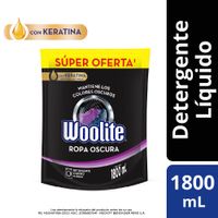 Detergente Líquido WOOLITE Ropa Oscura Doypack 1.8L