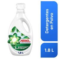 Detergente Líquido ARIEL Limpieza Profunda Jabón Líquido para Ropa 3 en 1 Botella 1.8L