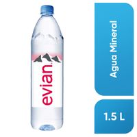 Agua Mineral EVIAN sin Gas Botella 1.5L