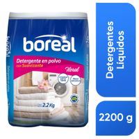 Detergente en Polvo BOREAL con Suavizante Floral Bolsa 2200g