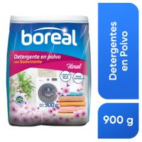 Detergente en Polvo BOREAL con Suavizante Floral Bolsa 900g