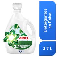Detergente Líquido ARIEL Limpieza Profunda para Ropa 3 en 1 Botella 3.7L