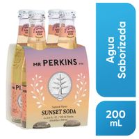 Sunset Soda MR PERKINS Botella 200ml Paquete 4un