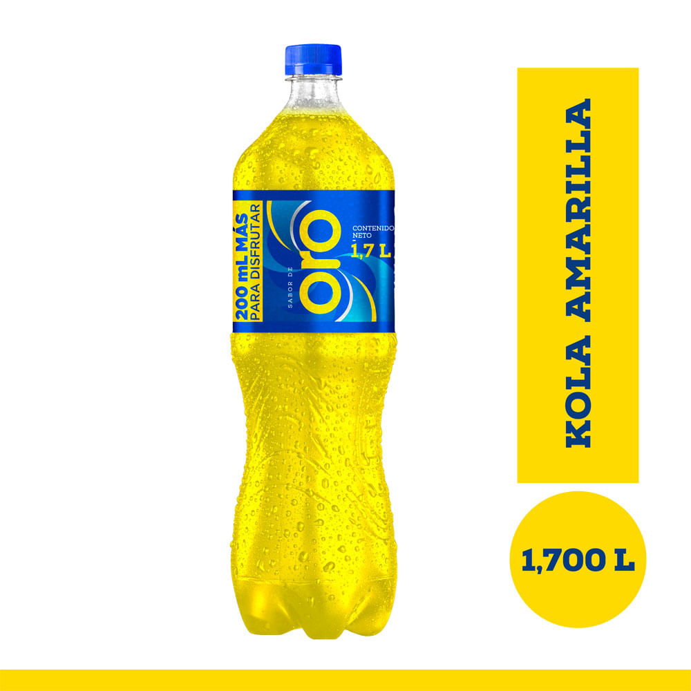 Gaseosa Familiar SABOR DE ORO Amarilla Botella 1.7L
